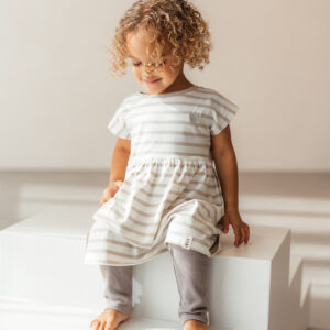 Jersey-Kleid "Lina" sand – Bild 1