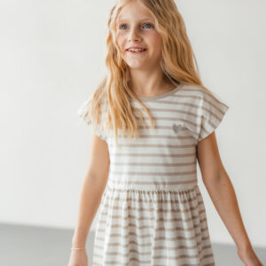 Jersey-Kleid "Lina" sand – Bild 4