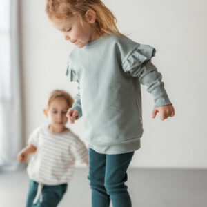 Rib Leggings "Noa" dark green – Bild 7