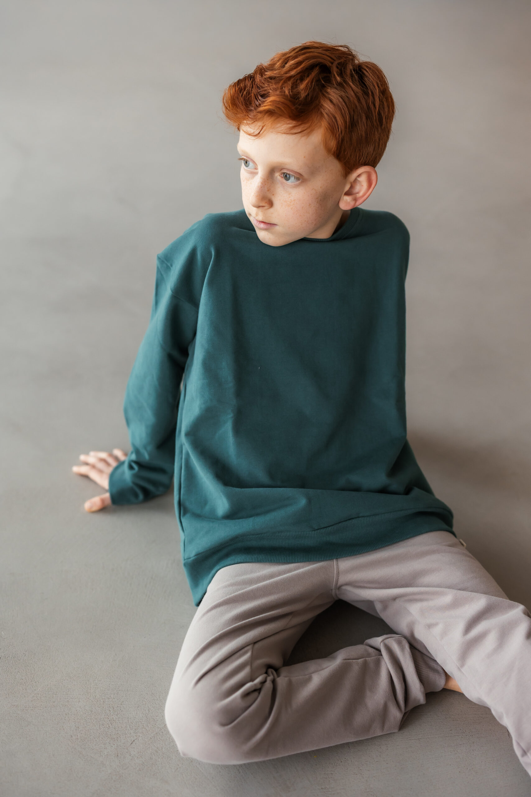 Sweatshirt "Mavi" dark green – Bild 1