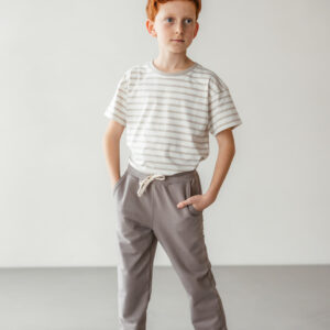 Sweathose "Milo" taupe – Bild 3