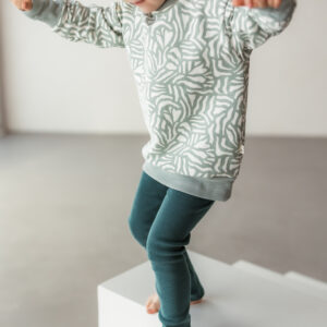 Rib Leggings "Noa" dark green – Bild 5