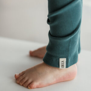 Rib Leggings "Noa" dark green – Bild 1