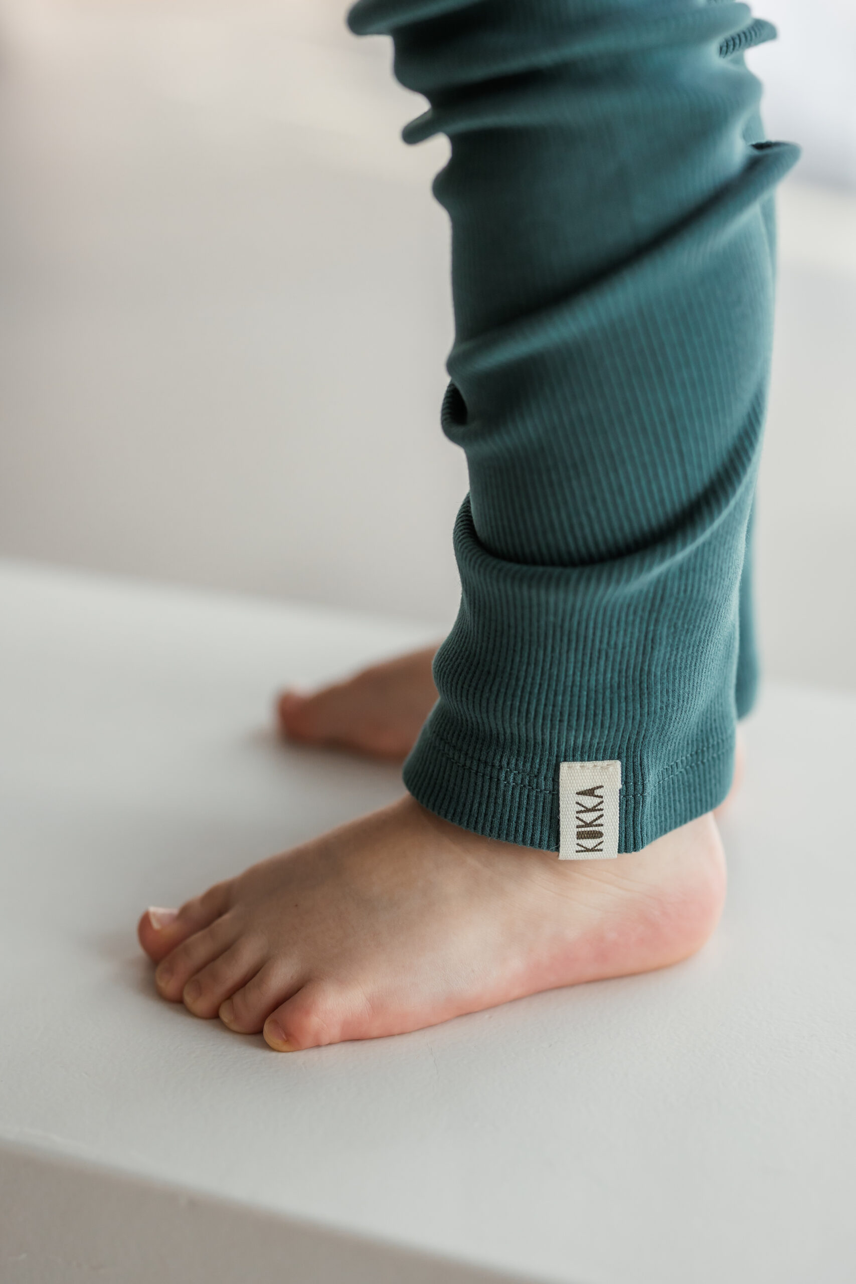 Rib Leggings "Noa" dark green – Bild 1