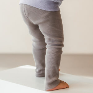 Rib Leggings "Noa" taupe – Bild 2