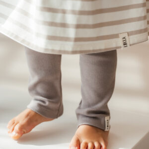 Rib Leggings "Noa" taupe – Bild 5