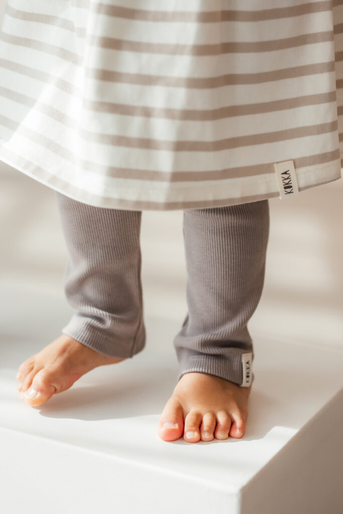 Rib Leggings "Noa" taupe