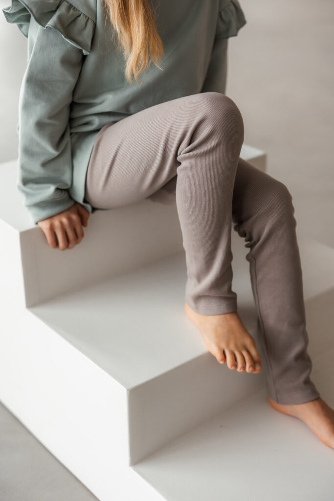 Rib Leggings "Noa" taupe